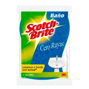 Fibra esponja azul cero rayas Scotch-Brite de 3M