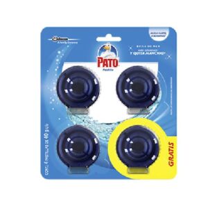 Paquete con 4 pastillas limpiadoras Pato Sc Johnson